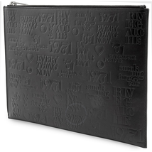Saint Laurent YSL Men's Leather Black Sl 1971 Os Pouch 3972950UA261000