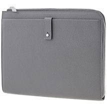 Saint Laurent YSL Men's Leather Dark Grey Sl Sdj Souple Small Pouch 507686DTI0E1112