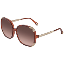Chloe Myrte Brown Gradient Ladies Sunglasses CE719SD21060