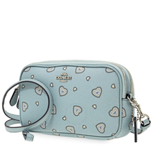 Coach Ladies Flat Crossbody Turquoise Wst Hrt Xbdy Cltch 29682 SVNQ3