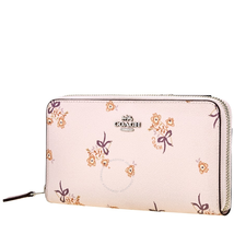 Coach Ladies Zip Around Wallet Leather Ice Pink Flrl Bw Acc Zip 29969 SVNIX
