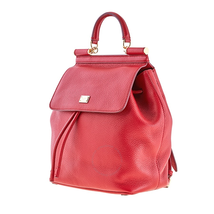 Dolce and Gabbana Dolce & Gabbana Ladies Backpack Red Backpack Sicily Med Deer BB6036 A8034 87515