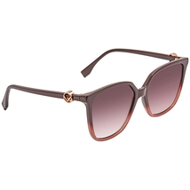 Fendi Fendi F is Fendi Violet Shaded Square Ladies Sunglasses FF0318S8CQ3X57 FF0318S8CQ3X57