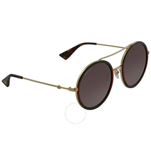 Gucci Green Gradient Round Sunglasses GG0061S-003 56 GG0061S-003 56