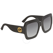 Gucci Grey Gradient Square Ladies Sunglasses GG0102S 001 54 GG0102S 001 54