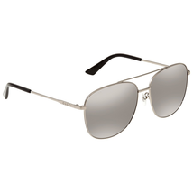 Gucci Gucci Silver Square Men's Sunglasses GG0410SK 002 61 GG0410SK 002 61