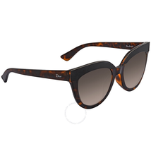 Dior Brown Cat Eye Ladies Sunglasses DIORSOFT1F EDJ/HA DIORSOFT1F EDJ/HA