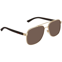 Gucci Gucci Brown Square Men's Sunglasses GG0422S00360 GG0422S00360