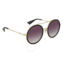 Gucci Round Grey Gradient Sunglasses GG0061S 001 56