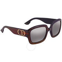 Dior Grey Square Ladies Sunglasses DDIORDCB2M54