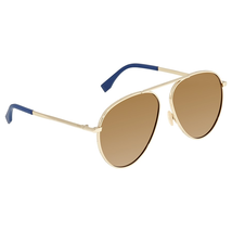 Fendi Fendi Around Brown Aviator Men's Sunglasses FFM0028SJ5GET61 FFM0028SJ5GET61