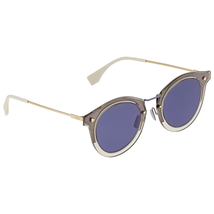 Fendi Fendi Blue Round Men's Sunglasses FFM0044GS09VKU47 FFM0044GS09VKU47
