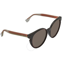 Fendi Lines Brown Cat Eye Ladies Sunglasses FF 0142/F/S N7A/X1 -55 FF 0142/F/S N7A/X1 -55