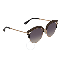 Jimmy Choo Grey Gradient Round Sunglasses LASH/S 539C 53 LASH/S 539C 53