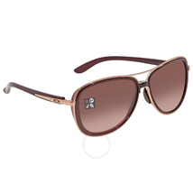 Oakley Split Time Red Gradient Aviator Ladies Sunglasses 0OO4129 412902 58
