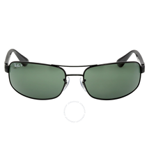 Ray Ban Ray-Ban 61 mm Sunglasses - Black / Polarized Green Classic G-15 RB3445 002/58 61-17