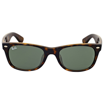 Ray Ban Ray-Ban New Wayfarer Classic Alternate Fit Green Lens Sunglasses RB2132F 902 52