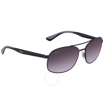 Ray Ban RayBan RB3593 Grey Gradient Square Sunglasses RB3593 002/8G58