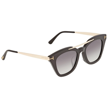 Tom Ford Tom Ford Anna Gray Gradient Geometric Ladies Sunglasses FT0575F-01B FT0575F-01B