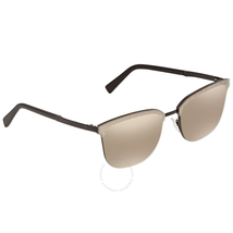 Ermenegildo Zegna EZ0086 Brown Grey Mirror Square Men's Sunglasses EZ008602L64