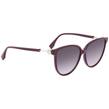 Fendi Fendi F is Fendi Grey Shaded Butterfly Ladies Sunglasses FF0345S0T79O59 FF0345S0T79O59