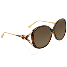 Gucci Brown Gradient Round Sunglasses GG0226SK 003 60 GG0226SK 003 60
