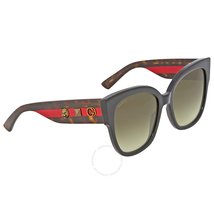 Gucci Green Gradient Cat Eye Sunglasses GG0059S 001 55
