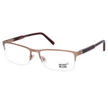 Montblanc Shiny Light Bronze Eyeglasses MB0636 034 56