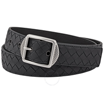 Bottega Veneta Interacciato Nappa Belt- Blue 42