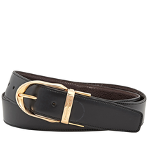Zegna Ermenegildo  Reversible XXL Leather Belt - Black/ Brown- 43
