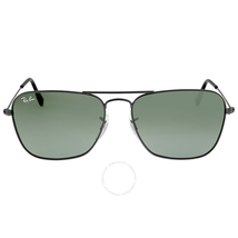 Ray Ban Ray-Ban Caravan Green Classic G-15 Gunmetal Sunglasses RB3136 004 55