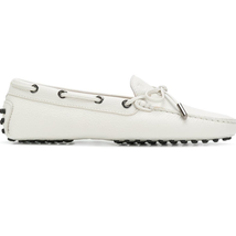 Tod's Ladies White Gommino Driving Shoes In Leather XXW0FW0X710SFPB001