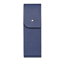 Montblanc Montblanc Sartorial Saffiano Leather 2 Pen Pouch - Indigo 115414