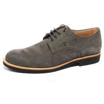 Tod's Men's Classic Suede Lace Up Formal Shoes in Shadow XXM0WP00C20VEKB608