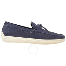 Tod's Men's Blue Nubuck Slip-On Shoes XXM0MA00050RE0990D