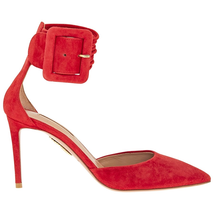 Aquazzura Ladies Red High Pump Casablanca Heel CABMIDP0-SUE-CAT