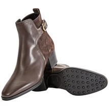 Tod's Womens Leather And Suede Ankle Boots in Chocolate/ Dark Brown XXW0XC0R680EYC446A