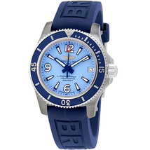 Breitling SuperOcean 36 Automatic Light Blue Dial Ladies Watch A17316D81C1S1