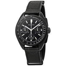 Bulova Special Edition Lunar Pilot Chronograph Black Dial Men's Watch 98A186