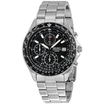 Seiko Chronograph Black Dial Men's Watch SND253