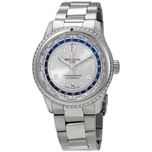 Breitling Navitimer 8 Unitime Automatic Silver Dial Men's Watch AB3521U01G1A1