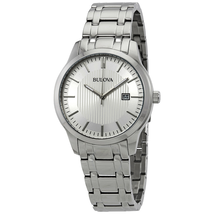 Bulova Silver Dial Stainless Steel Men's Watch 96B245