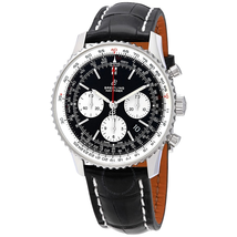 Breitling Navitimer 1 Chronograph Automatic Chronometer Black Dial Men's Watch AB0121211B1P1