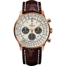 Breitling Navitimer 1 Chronograph Automatic Chronometer Silver Dial Men's Watch RB0127121G1P1