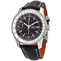 Breitling Navitimer GMT Chronograph Automatic Black Dial Men's Watch A24322121B2X1