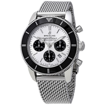 Breitling Superocean Heritage II Chronograph Automatic Chronometer Silver Dial Men's Watch AB0162121G1A1