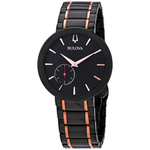Bulova Latin Grammy Edition Black Dial Two-Tone Ladies Watch 98L240