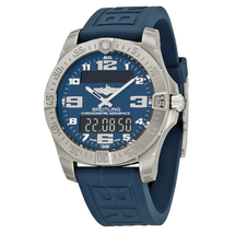Breitling Aerospace Evo Blue Dial Blue Rubber Men's Watch E7936310-C869BLPT3 E7936310-C869-158S-A20SS.1