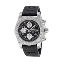 Breitling Avenger II Black Dial Chronograph Black Rubber Strap Automatic Men's Watch A1338111-BC33BKPD3 A1338111-BC33-153S-A20D.2