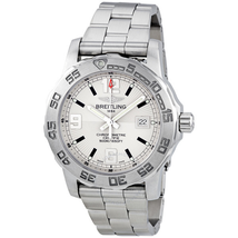 Breitling Colt 44 Silver Dial SuperQuartz Steel Men's Watch A7438710/G743